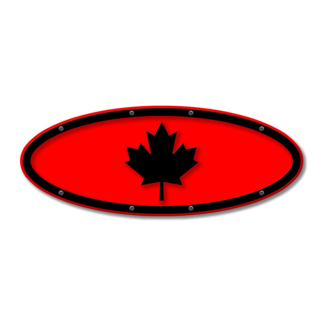 Maple Leaf Oval Replacement - Fits Multiple Ford® Trucks - Fully Customizable Colors