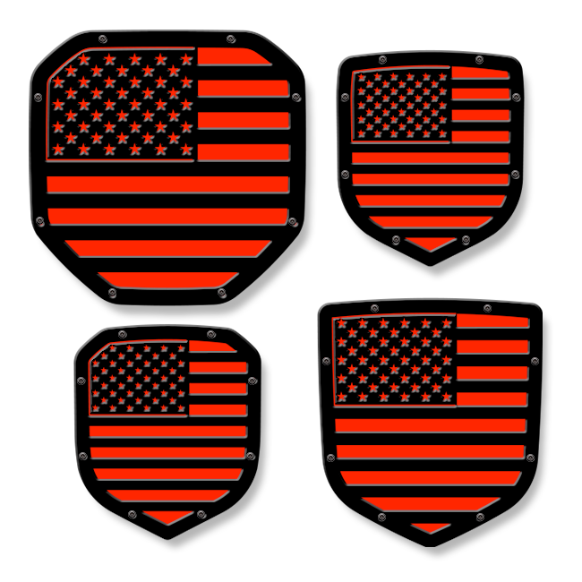 American Flag Shield Emblem - RAM® Trucks, Grille or Tailgate - Fits Multiple Models and Years