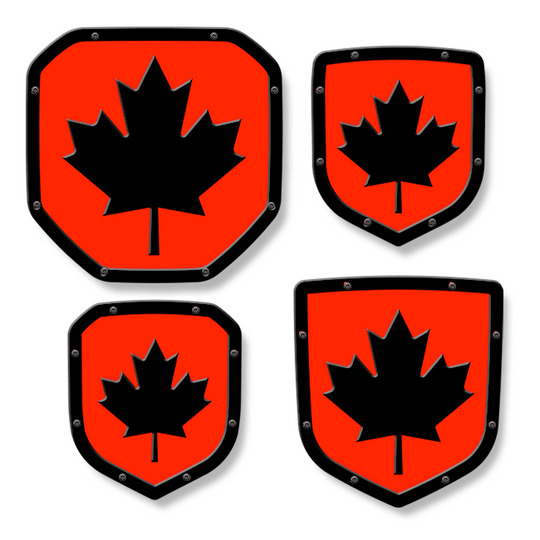 Canadian Maple Leaf Shield Emblem - RAM® Trucks, Grille and Tailgate - Fits Multiple Models and Years