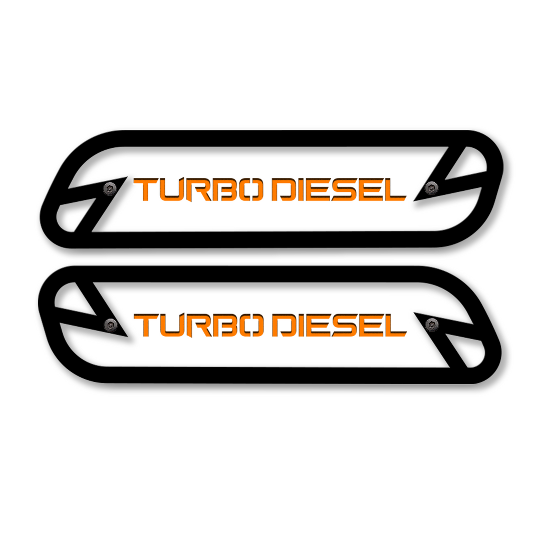 Turbo Diesel Hood Emblem Replacements - Fits 2019-2023 Ram® 2500, 3500, 4500 - Fully Customizable, LED or Non-LED