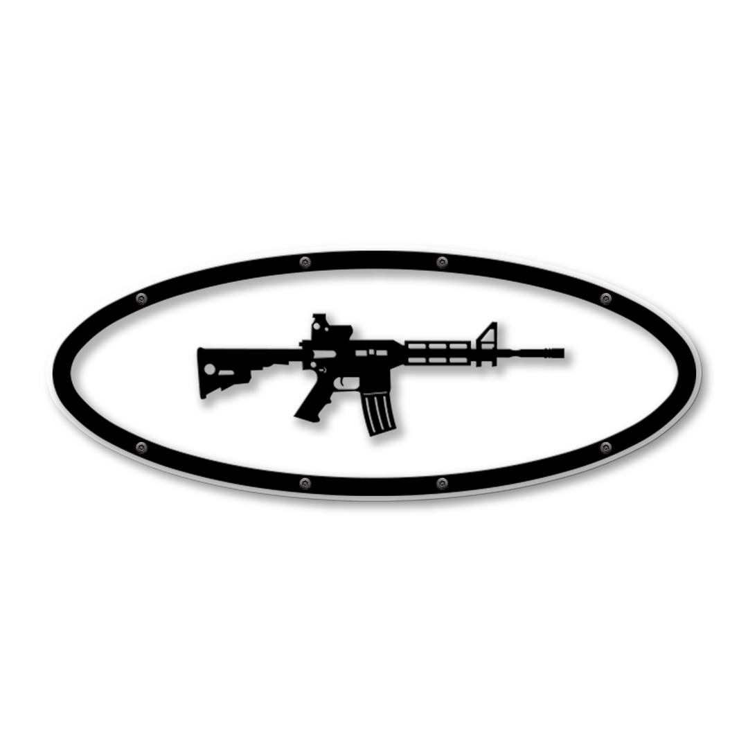 AR15 Design Oval Replacement - Fits Multiple Ford® Trucks - Fully Customizable Colors