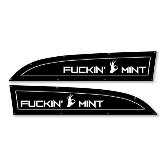 F*ckin' Mint 11-16 Ford® Super Duty® Fender Badge Replacements - Fully Customizable, LED and Non-LED