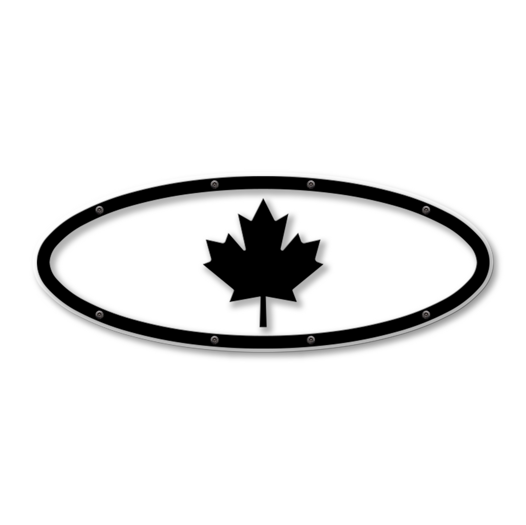 Maple Leaf Oval Replacement - Fits Multiple Ford® Trucks - Fully Customizable Colors