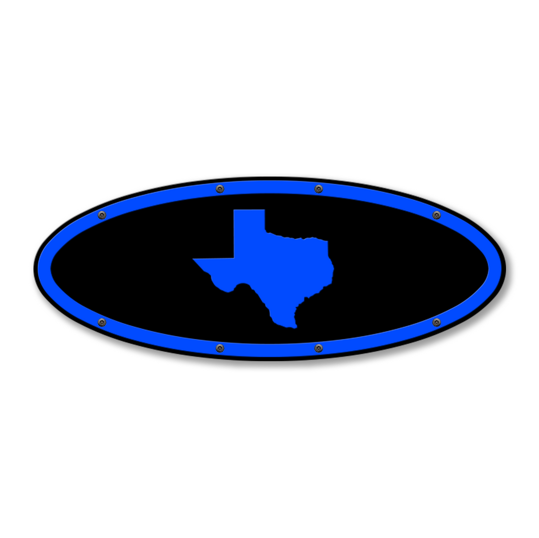 Texas Oval Replacement - Fits Multiple Ford® Trucks - Fully Customizable Colors