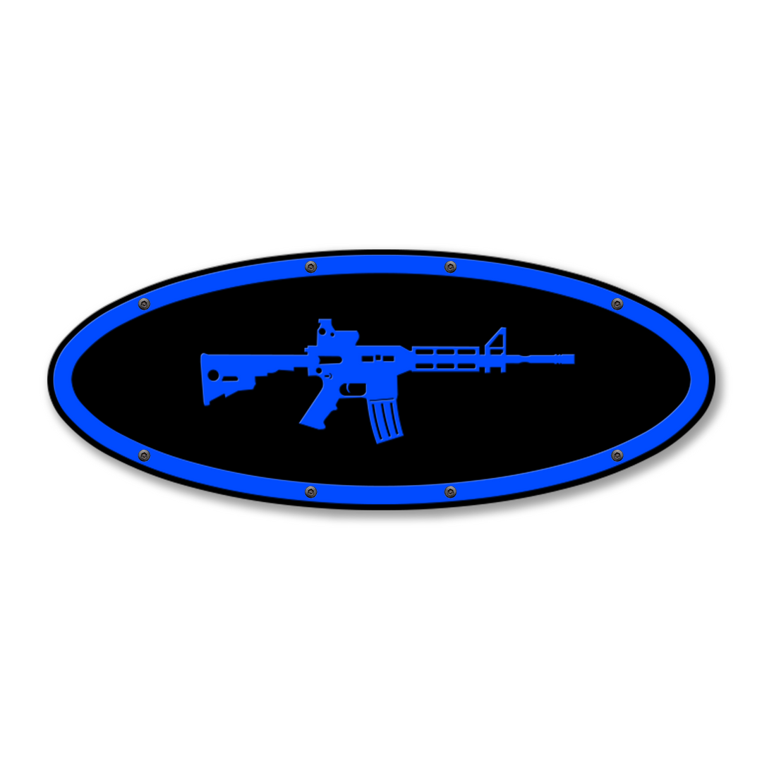 AR15 Design Oval Replacement - Fits Multiple Ford® Trucks - Fully Customizable Colors