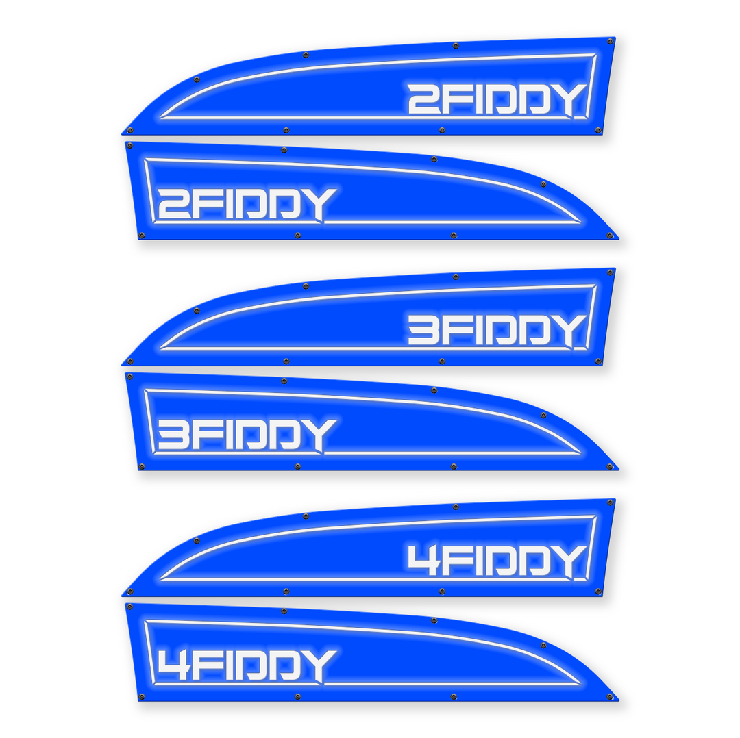 Remplacement des badges d'aile Ford® Super Duty® 2Fiddy, 3Fiddy, 4Fiddy 11-16 - Entièrement personnalisable, LED et non LED