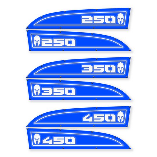 Remplacement des badges d'aile Ford® Super Duty® Spartan 250, 350 ou 450 11-16 - Entièrement personnalisable, LED et non LED