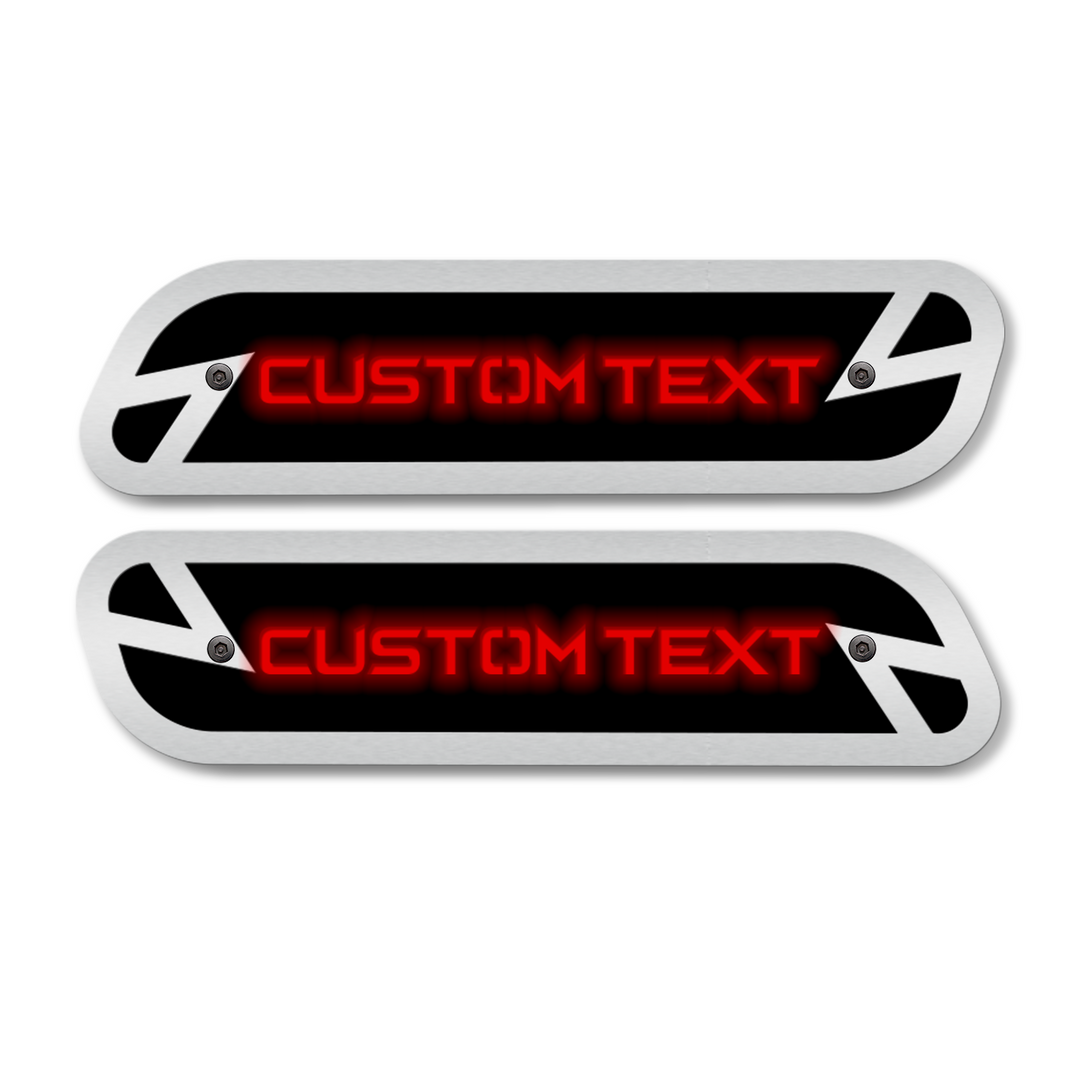 Custom Text Hood Emblem Replacements - Fits 2019-2023 Ram® 2500, 3500, 4500 - Fully Customizable, LED or Non-LED