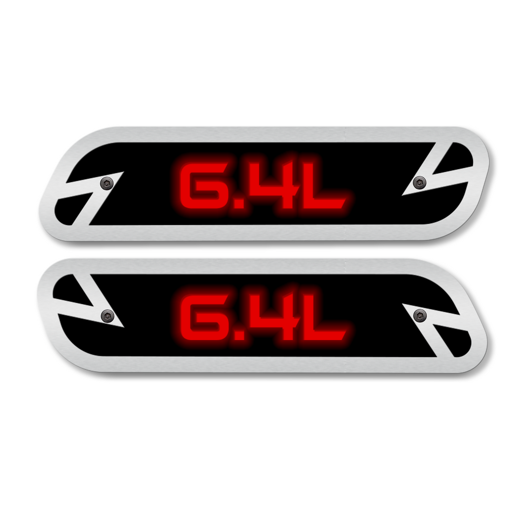 6.4L Hood Emblem Replacements - Fits 2019-2025 Ram® 2500, 3500, 4500 - Fully Customizable, LED or Non-LED