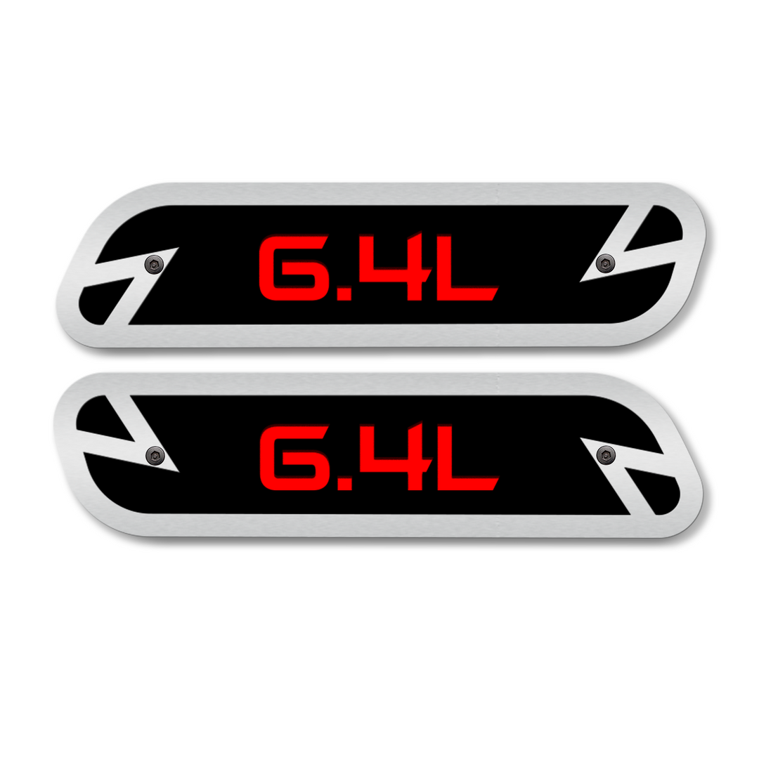 6.4L Hood Emblem Replacements - Fits 2019-2025 Ram® 2500, 3500, 4500 - Fully Customizable, LED or Non-LED