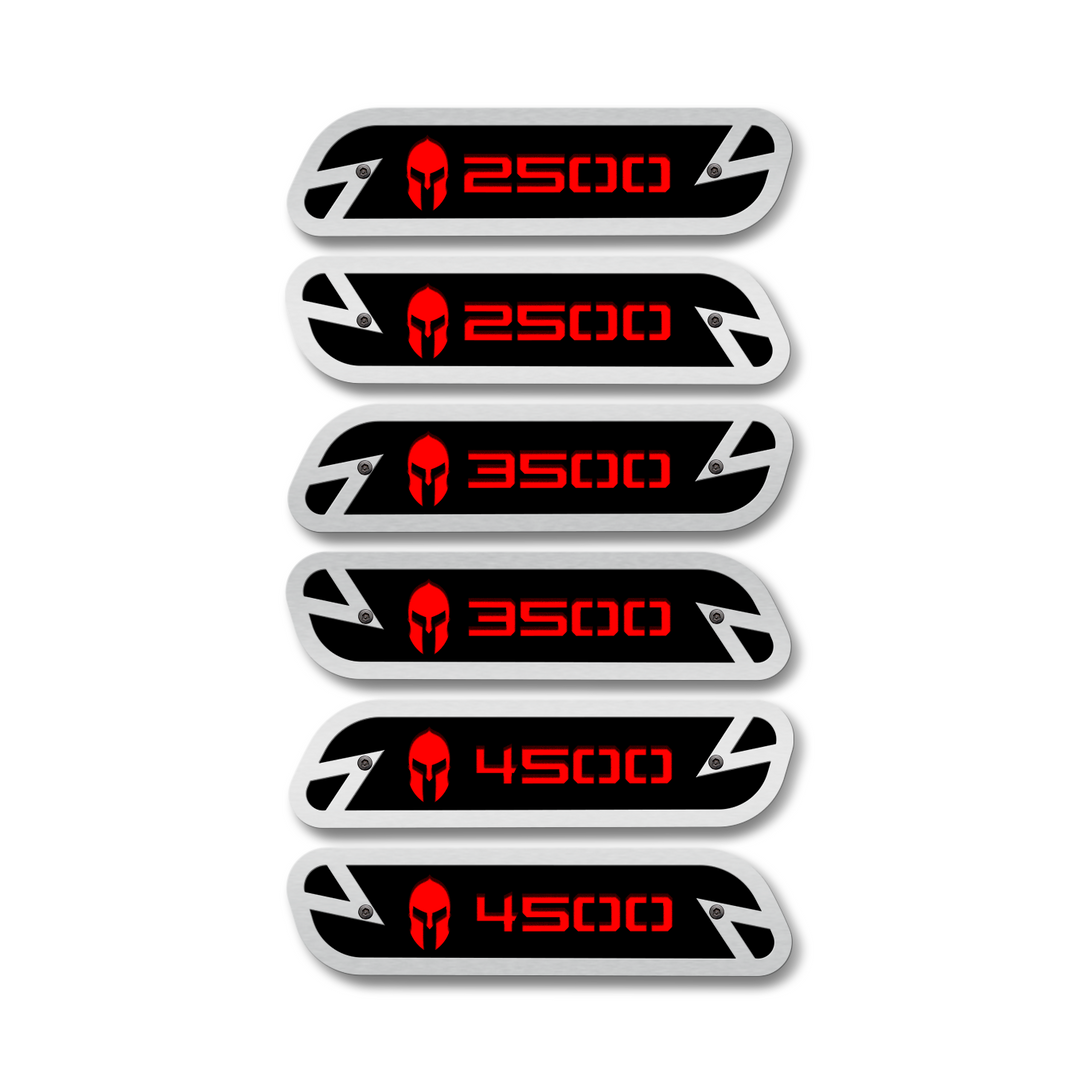 Spartan 2500/3500/4500 Hood Emblem Replacements - Fits 2019-2025 Ram® 2500, 3500, 4500 - Fully Customizable, LED or Non-LED