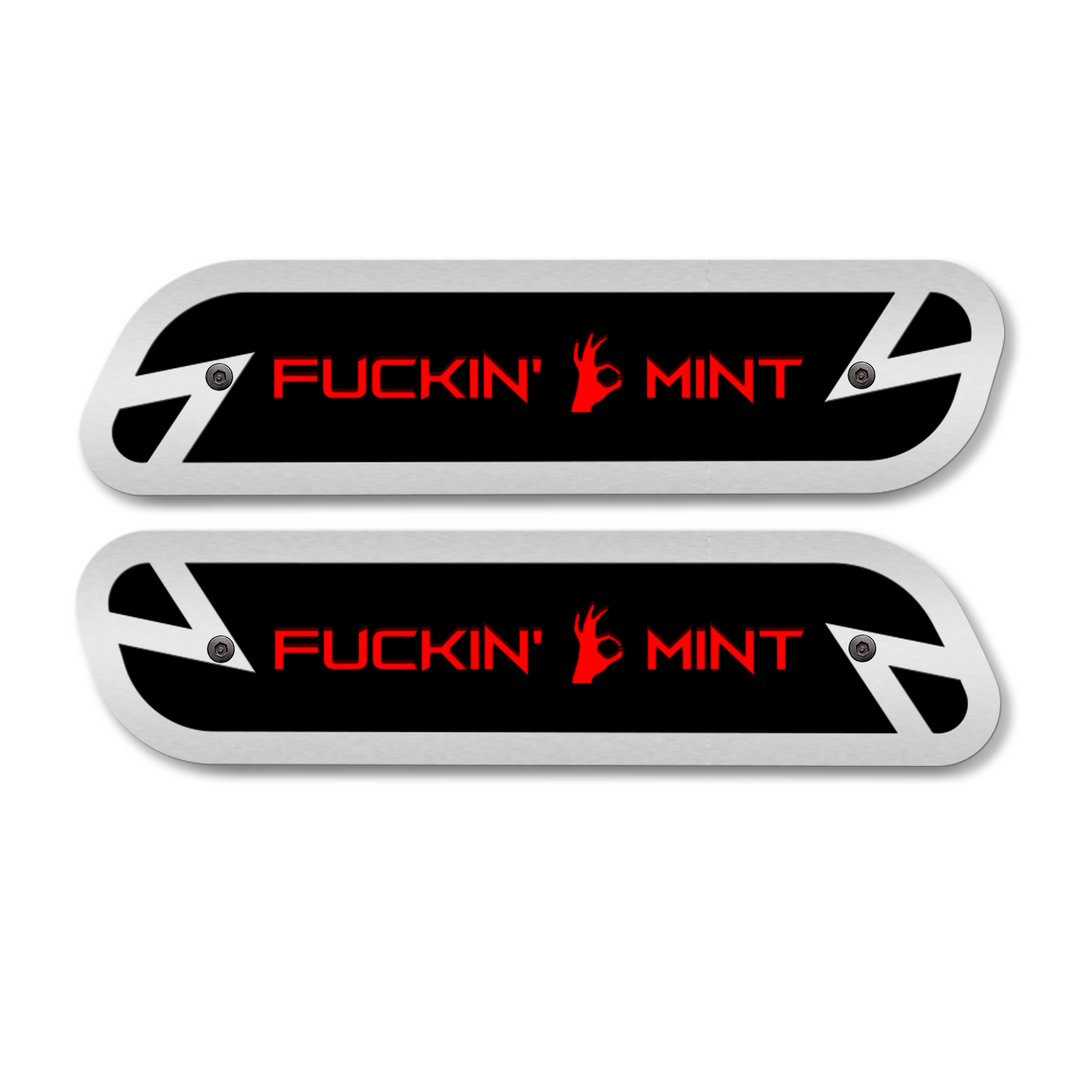 F*ckin' Mint Hood Emblem Replacements - Fits 2019-2023 Ram® 2500, 3500, 4500 - Fully Customizable, LED or Non-LED