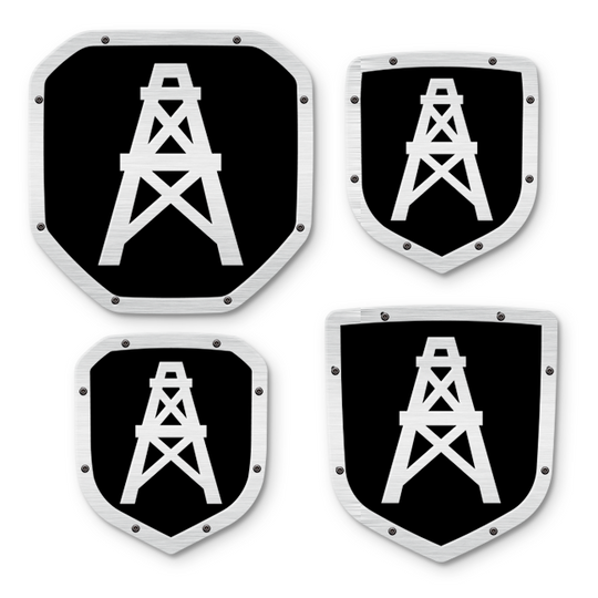 Oil Rig Shield Emblem - RAM® Trucks, Grille or Tailgate - Fits Multiple Models and Years