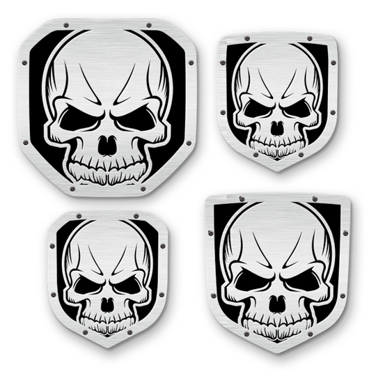 Skull Shield Emblem - RAM® Trucks, Grille or Tailgate - Fits Multiple Models and Years