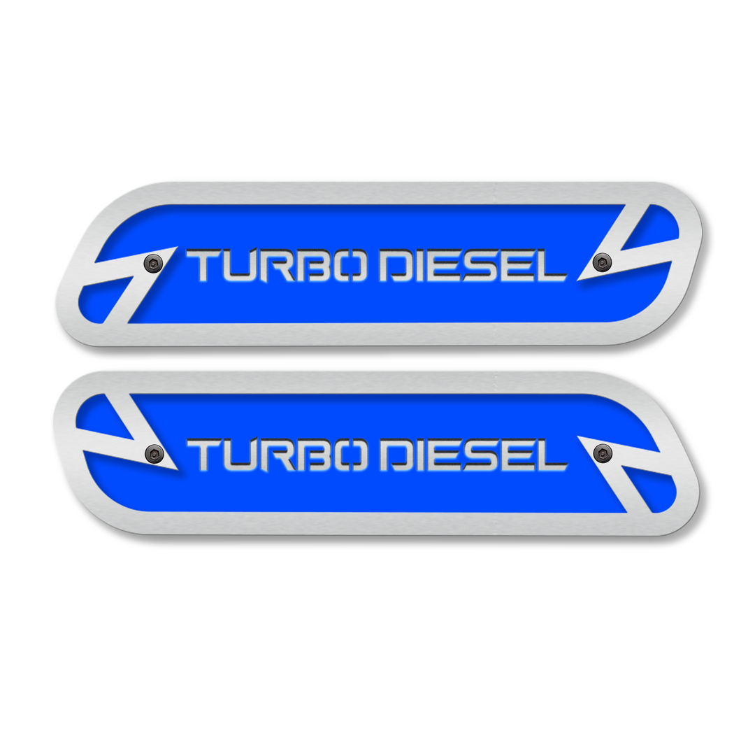 Turbo Diesel Hood Emblem Replacements - Fits 2019-2023 Ram® 2500, 3500, 4500 - Fully Customizable, LED or Non-LED