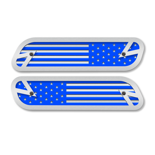 American Flag Hood Emblem Replacements - Fits 2019-2023 Ram® 2500, 3500, 4500 - Fully Customizable, Non-LED