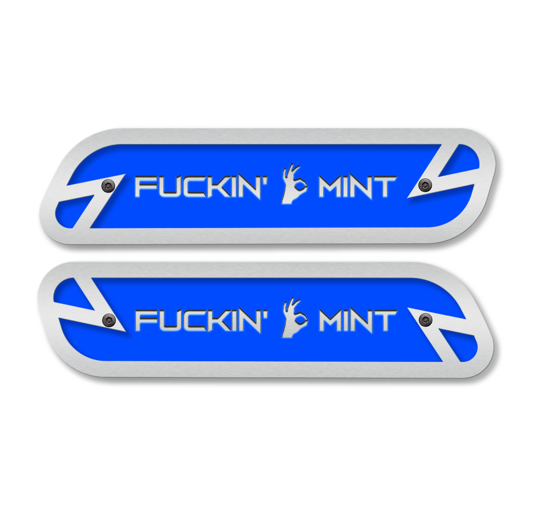 F*ckin' Mint Hood Emblem Replacements - Fits 2019-2025 Ram® 2500, 3500, 4500 - Fully Customizable, LED or Non-LED