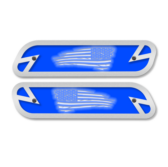 Tattered Flag Hood Emblem Replacements - Fits 2019-2023 Ram® 2500, 3500, 4500 - Fully Customizable, LED or Non-LED