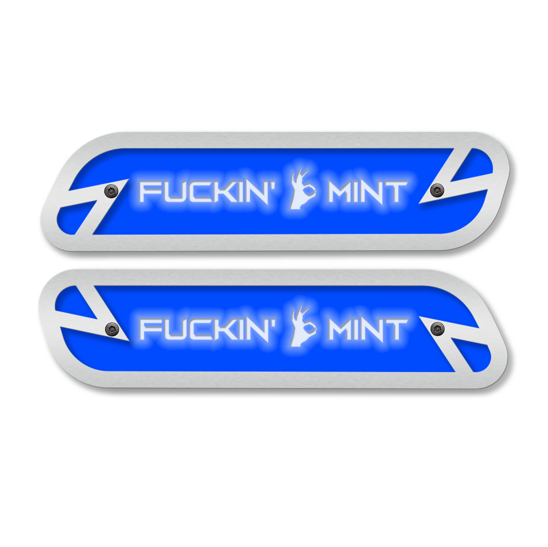 F*ckin' Mint Hood Emblem Replacements - Fits 2019-2025 Ram® 2500, 3500, 4500 - Fully Customizable, LED or Non-LED