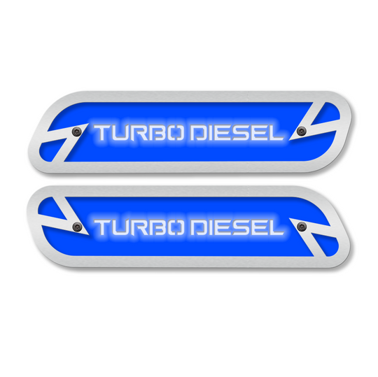 Turbo Diesel Hood Emblem Replacements - Fits 2019-2025 Ram® 2500, 3500, 4500 - Fully Customizable, LED or Non-LED