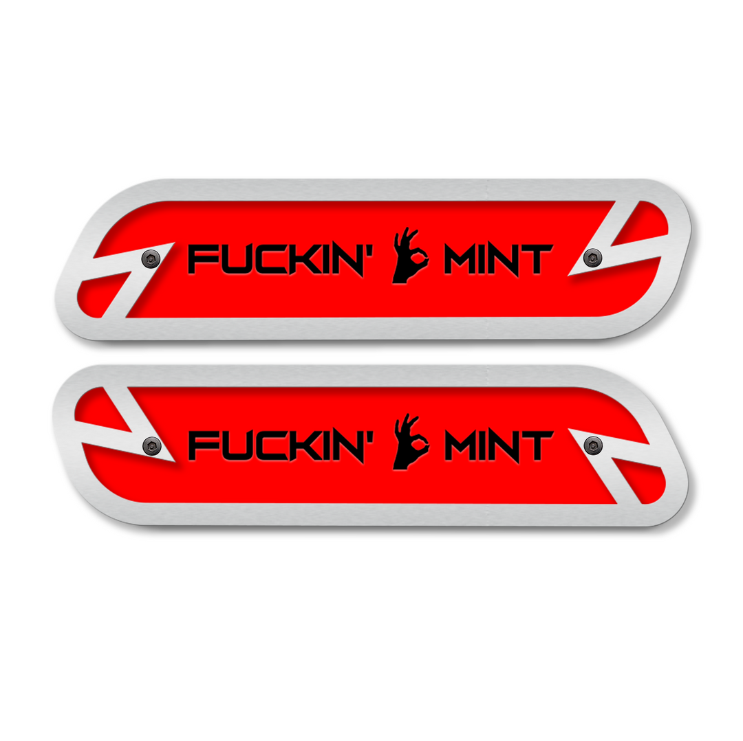 F*ckin' Mint Hood Emblem Replacements - Fits 2019-2025 Ram® 2500, 3500, 4500 - Fully Customizable, LED or Non-LED