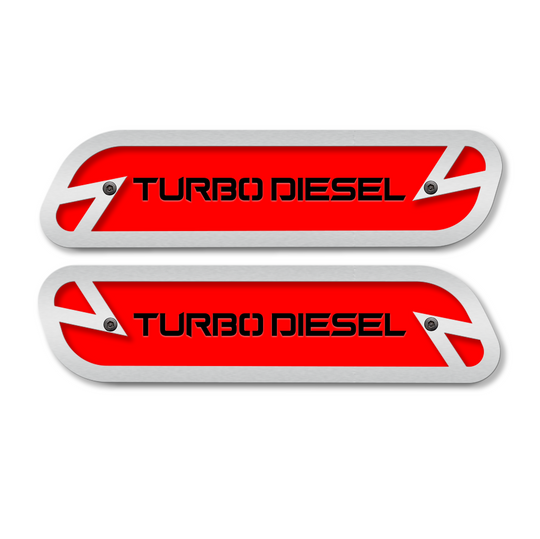 Turbo Diesel Hood Emblem Replacements - Fits 2019-2025 Ram® 2500, 3500, 4500 - Fully Customizable, LED or Non-LED