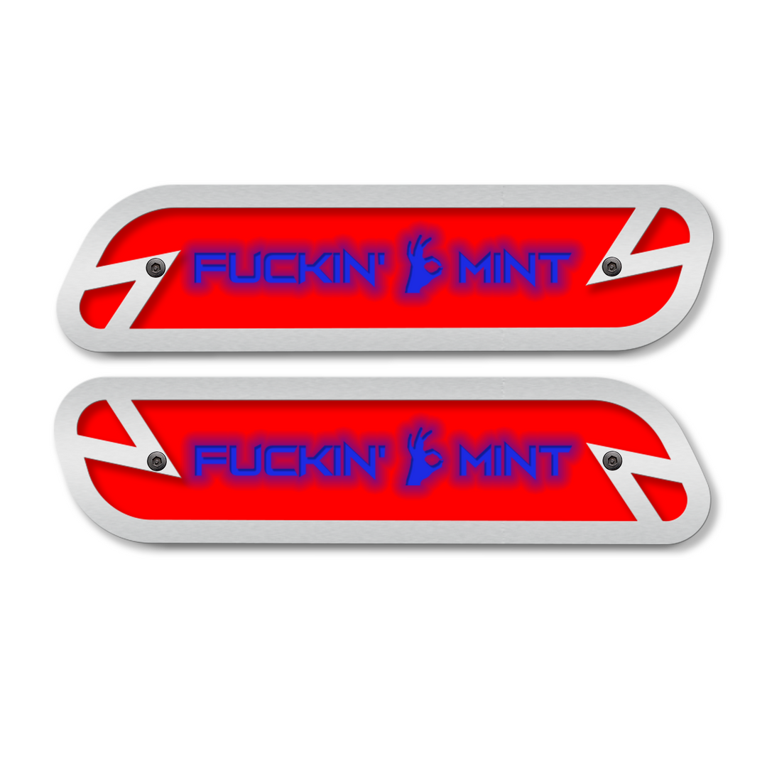 F*ckin' Mint Hood Emblem Replacements - Fits 2019-2023 Ram® 2500, 3500, 4500 - Fully Customizable, LED or Non-LED