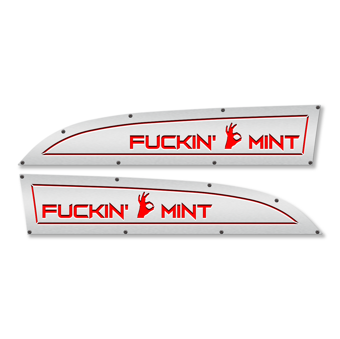 F*ckin' Mint 11-16 Ford® Super Duty® Fender Badge Replacements - Fully Customizable, LED and Non-LED