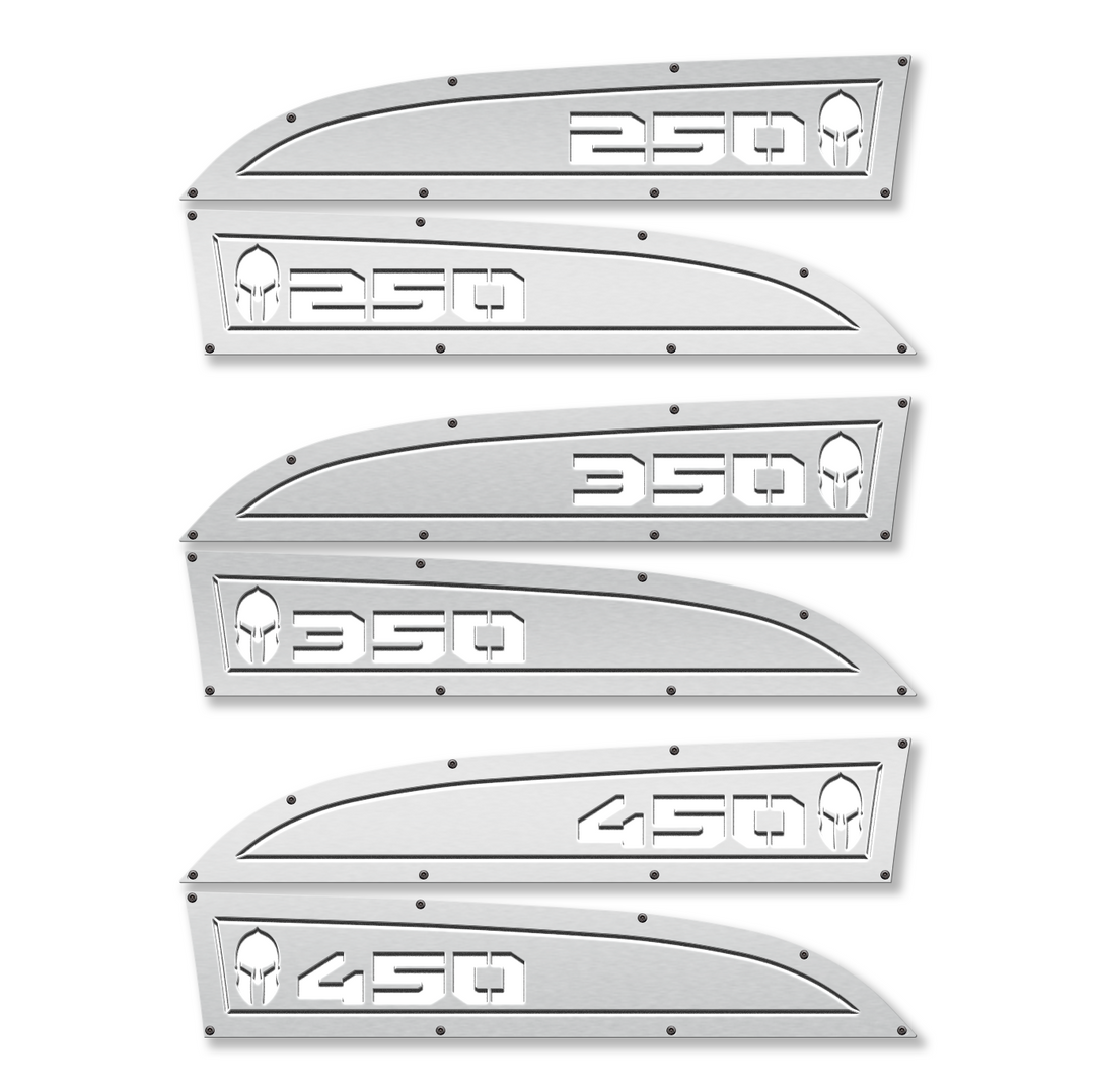 Remplacement des badges d'aile Ford® Super Duty® Spartan 250, 350 ou 450 11-16 - Entièrement personnalisable, LED et non LED