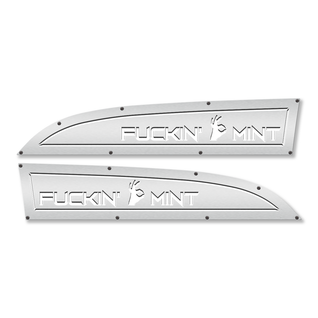 F*ckin' Mint 11-16 Ford® Super Duty® Fender Badge Replacements - Fully Customizable, LED and Non-LED