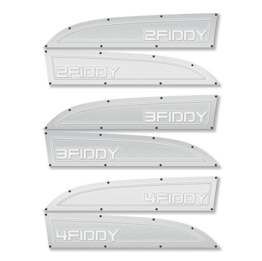 2Fiddy, 3Fiddy, 4Fiddy 11-16 Ford® Super Duty® Fender Badge Replacements - Fully Customizable, LED and Non-LED