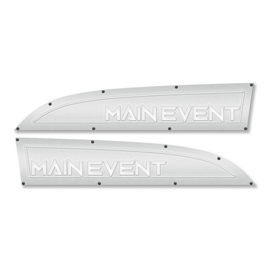 Remplacement des badges d'ailes Ford® Super Duty® 11-16 Main Event - Entièrement personnalisable, emplacements LED et non LED - LED Main Event - Compatible avec Ford® Super Duty® 11-16