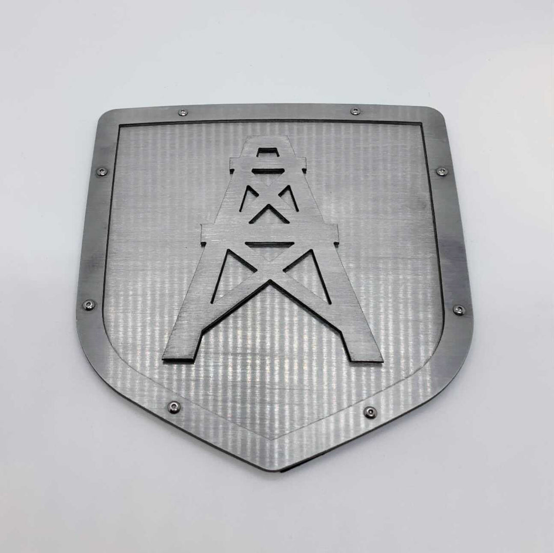 Oil Rig Shield Emblem - RAM® Trucks, Grille or Tailgate - Fits Multiple Models and Years