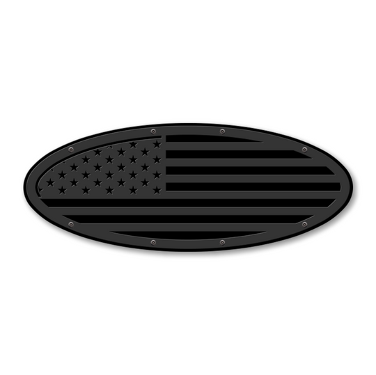 American Flag Oval Replacement - Fits Multiple Ford® Trucks - Fully Customizable Colors