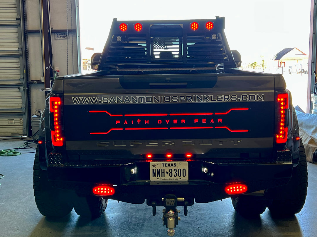 Custom Text LED Tailgate Panel - Fits 2020-2022 Super Duty®