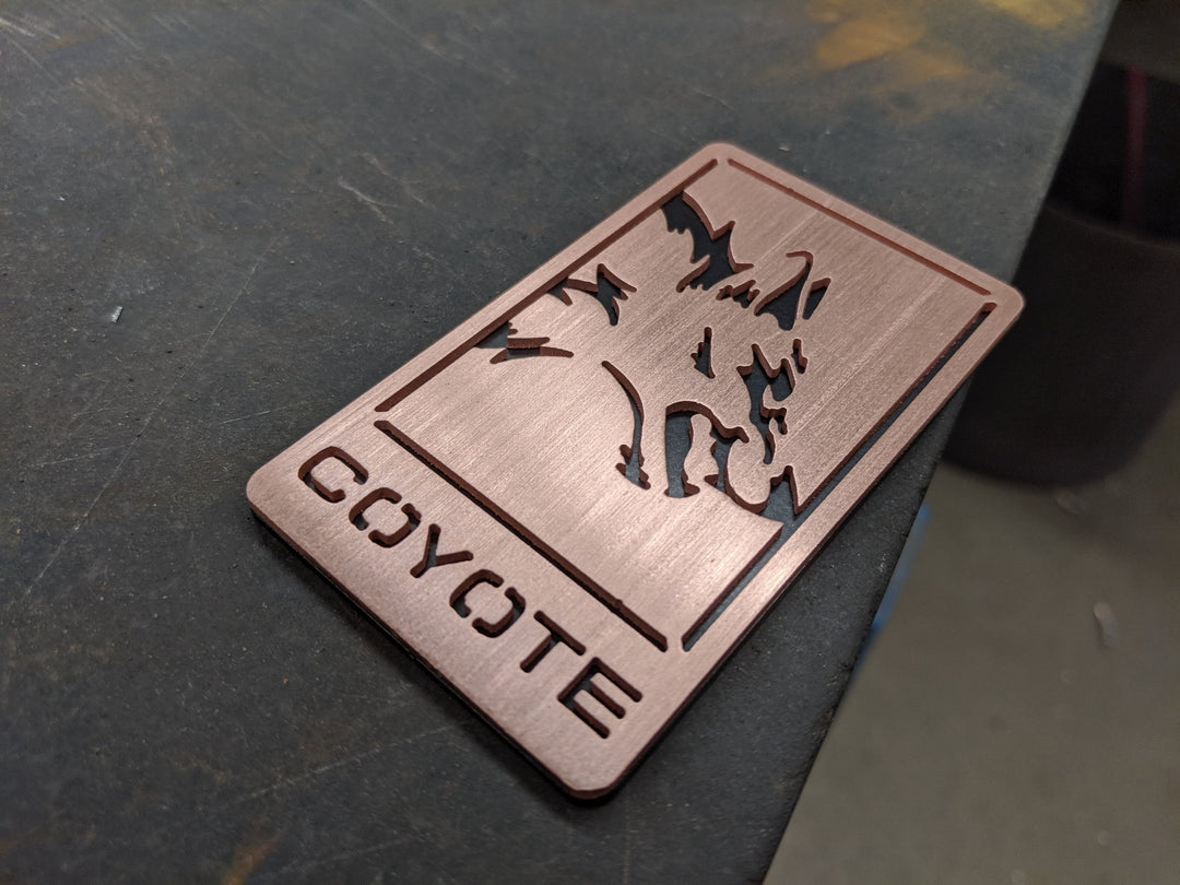 Brushed Copper Coyote Emblem - Fits 2015+ Mustang® Grille + Decklid