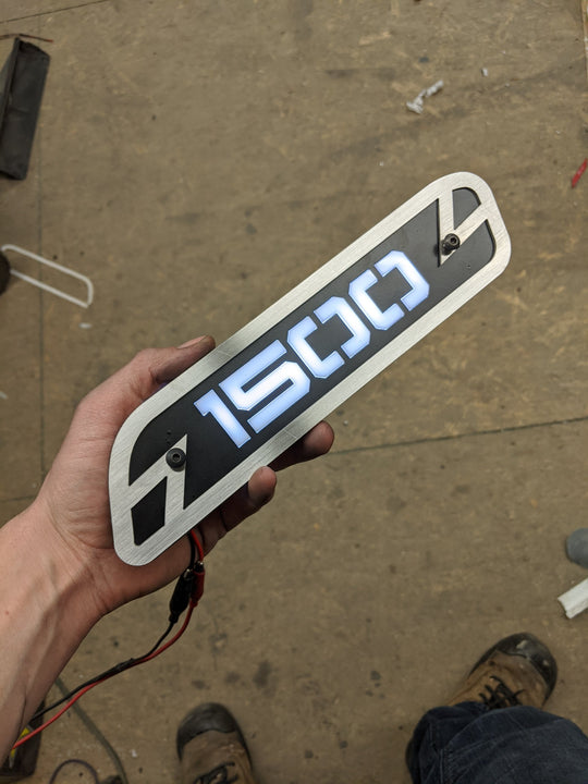 Custom Text LED Hood Emblem Replacements - Fits 2019+ Ram® 5th Gen 1500