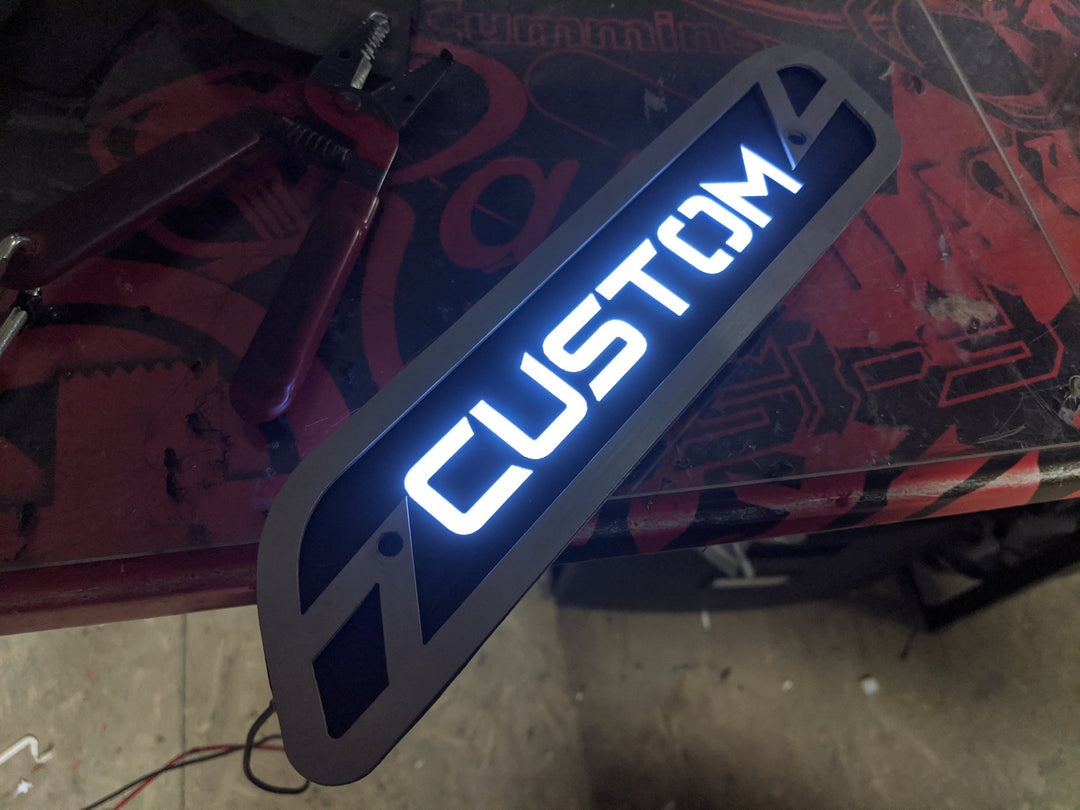 Custom Text LED Hood Emblem Replacements - Fits 2019-2025 Ram® 5th Gen 1500