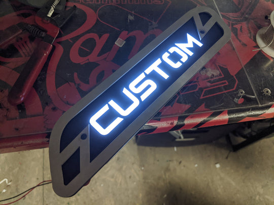 Custom Text LED Hood Emblem Replacements - Fits 2019-2025 Ram® 5th Gen 1500