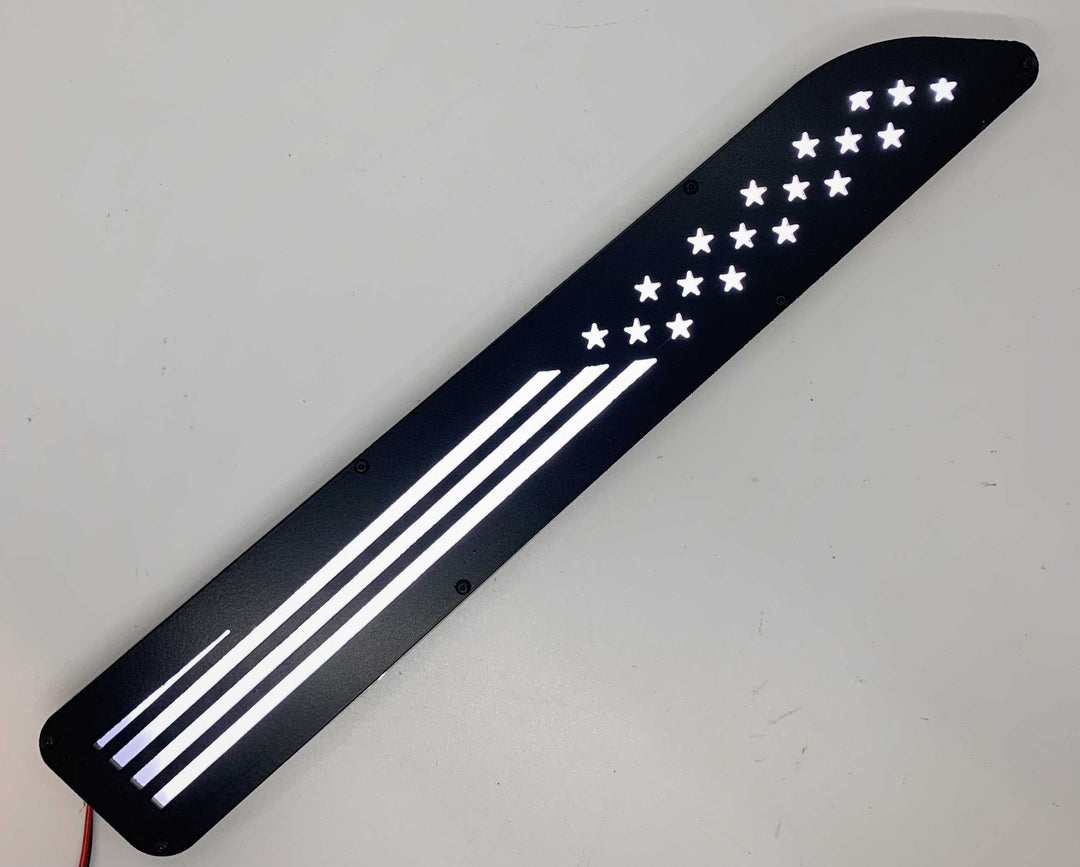 American Flag Hood Badges - Illuminated - Fits 2019+ Ram 1500® Sport