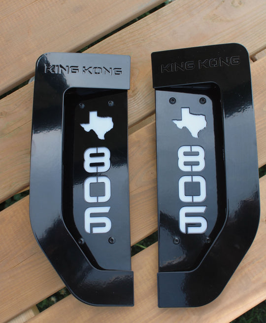 Texas State 2017-2022 Ford® Super Duty® Fender Badge Replacement Set - Fully Customizable - LED and Non-LED