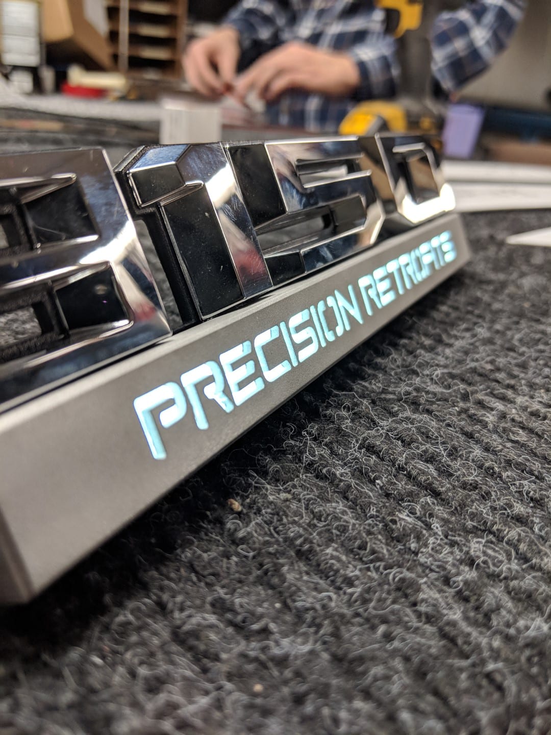 Paire de garnitures rectangulaires personnalisées - Compatible avec F150® 2015-2019 - Modificateur de badge