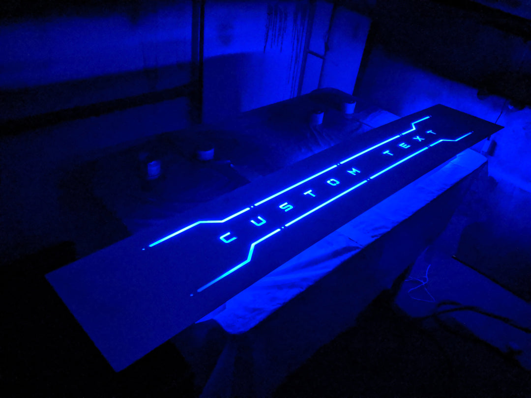 Custom Text LED Tailgate Panel - Fits 2017-2019 Super Duty®