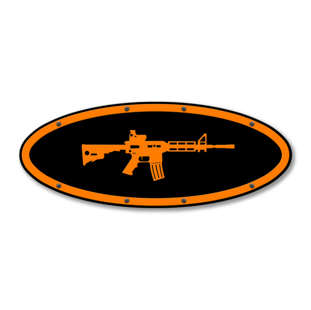 AR15 Design Oval Replacement - Fits Multiple Ford® Trucks - Fully Customizable Colors