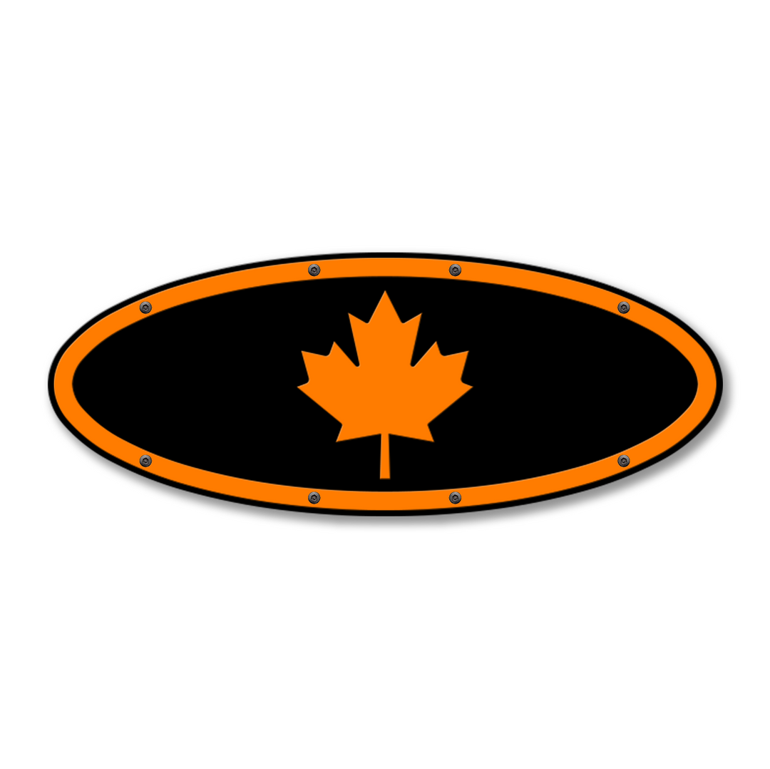 Maple Leaf Oval Replacement - Fits Multiple Ford® Trucks - Fully Customizable Colors