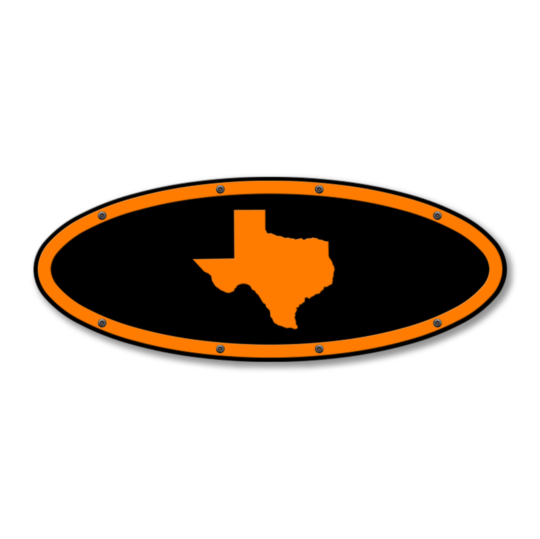 Texas Oval Replacement - Fits Multiple Ford® Trucks - Fully Customizable Colors