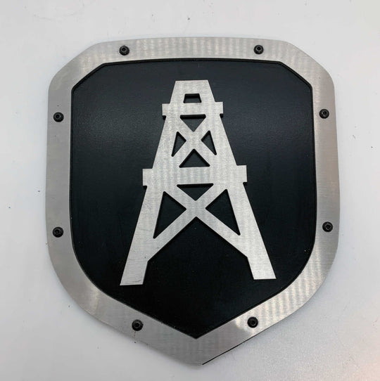 Oil Rig Shield Emblem - RAM® Trucks, Grille or Tailgate - Fits Multiple Models and Years