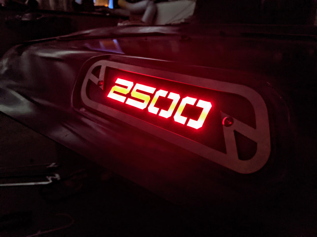 Custom Text Hood Emblem Replacements - Fits 2019-2023 Ram® 2500, 3500, 4500 - Fully Customizable, LED or Non-LED