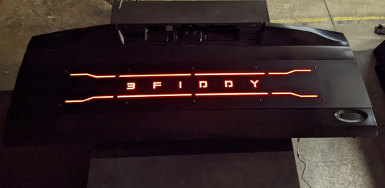 Custom Text LED Tailgate Panel - Fits 2020-2022 Super Duty®