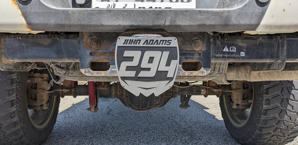 Motocross Racing Plate Hitch Cover - Fully Customizable